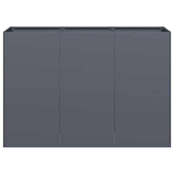 Vidaxl Design-Pflanzkübel 120x40x80 cm Anthrazit - Bis zu 35% Rabatt