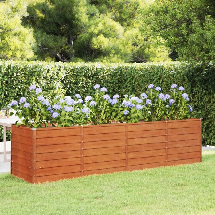 Vidaxl Großes Cortenstahl Hochbeet 320x80x77cm - Jetzt bis zu 35% Rabatt sichern