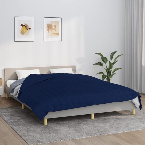 Vidaxl Gewichtsdecke 220x230 cm 11 kg Blau - bis zu 34% Rabatt
