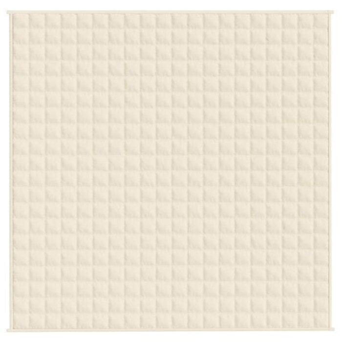 Vidaxl Gewichtsdecke 200x200 cm 13 kg hellcreme - bis zu 34% sparen