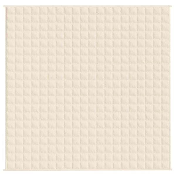 Vidaxl Gewichtsdecke 200x200 cm 13 kg hellcreme - bis zu 34% sparen