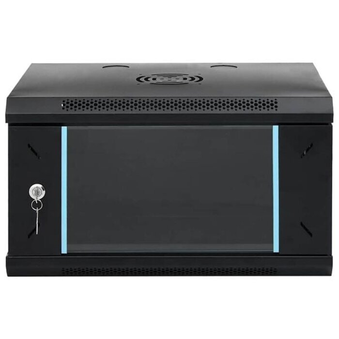 Vidaxl Wand-Netzwerkschrank 53x45x30 cm - Schwarz, Stahl - Jetzt bis zu 34% sparen