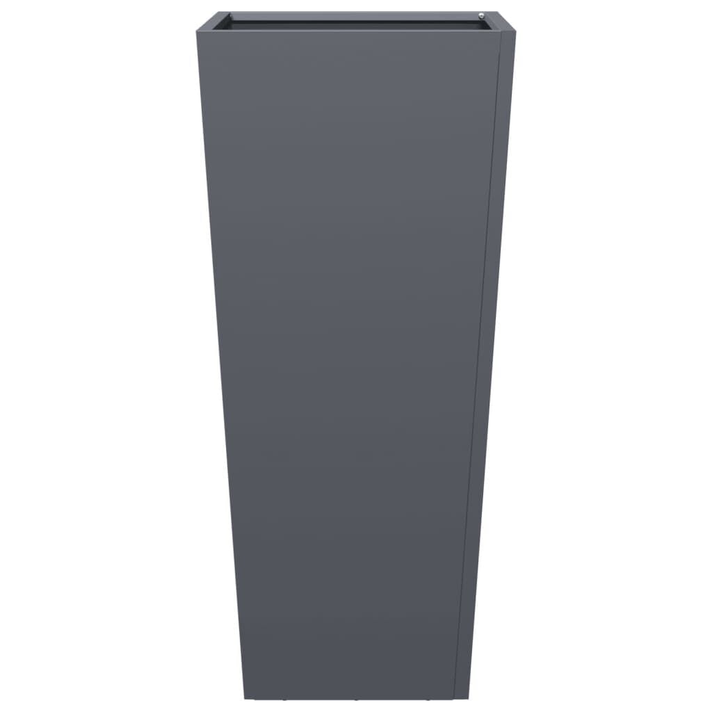 Vidaxl 2er Set Pflanzkübel 35x35x75 cm Stahl Anthrazit - bis zu 34% sparen
