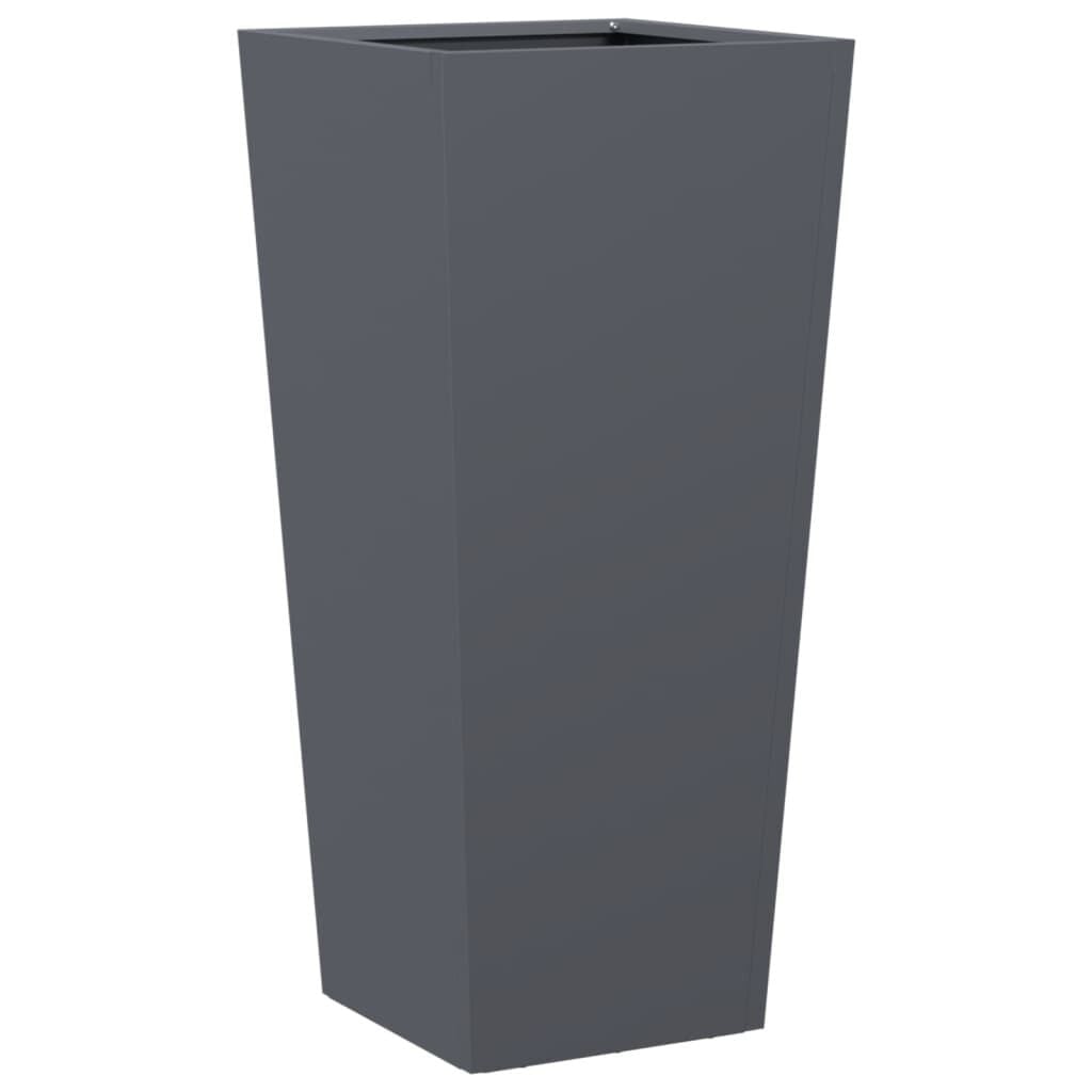 Vidaxl 2er Set Pflanzkübel 35x35x75 cm Stahl Anthrazit - bis zu 34% sparen