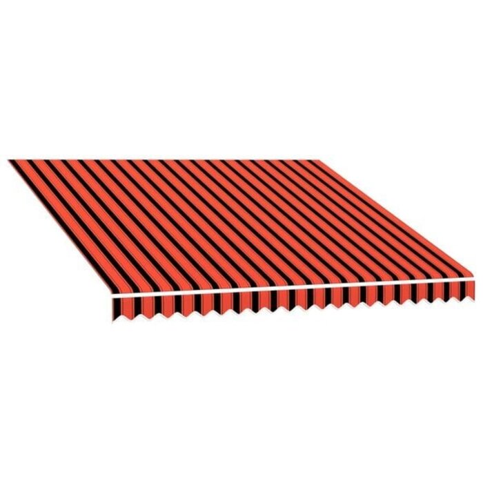 Vidaxl Markisentuch 300x250 cm, Gestreift, Orange-Braun, bis zu 33% reduziert