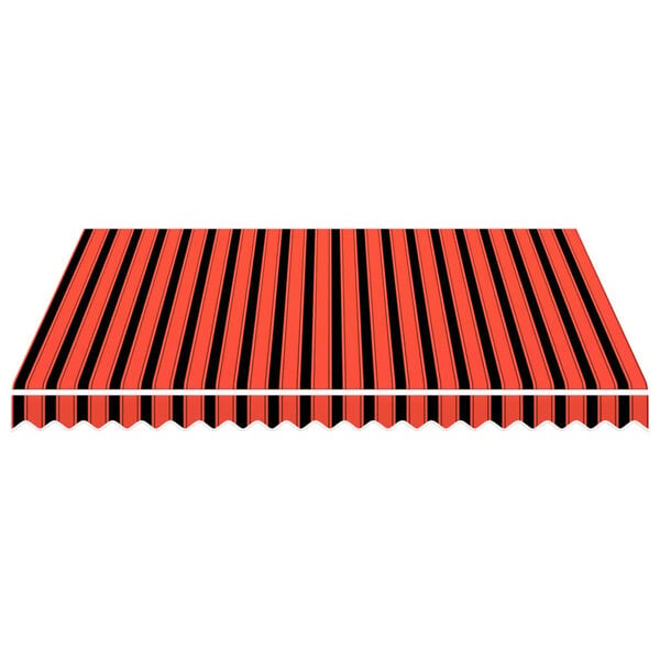 Vidaxl Markisentuch 300x250 cm, Gestreift, Orange-Braun, bis zu 33% reduziert