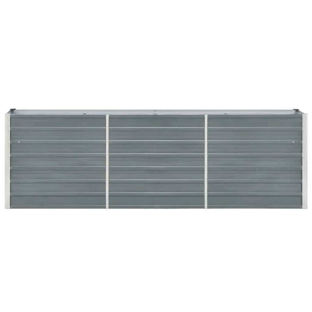 Vidaxl Hochbeet aus verzinktem Stahl 240x40x77 cm - Grau - bis zu 33% reduziert