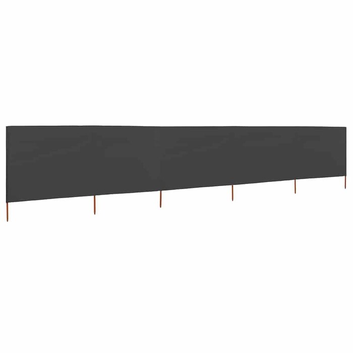 Vidaxl 5-teiliger Windschutz 600x120 cm - Anthrazit - bis zu 34% Rabatt