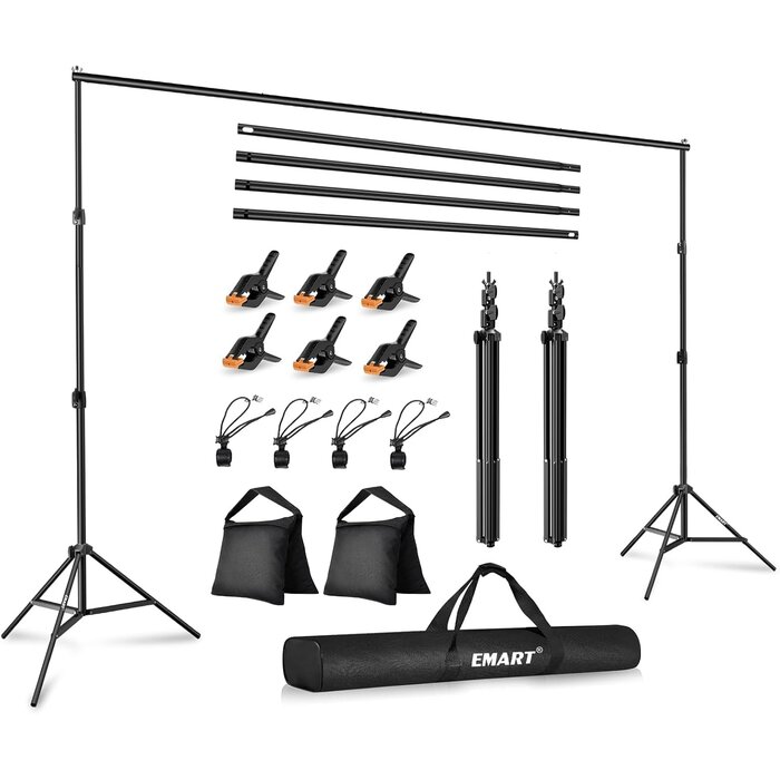 Fotostudio Hintergrundsystem 2,6x3m - Profi-Setup mit bis zu 34% Rabatt