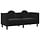 Elegantes 2-Sitzer Sofa aus Samt - Schwarz - bis zu 61% Rabatt
