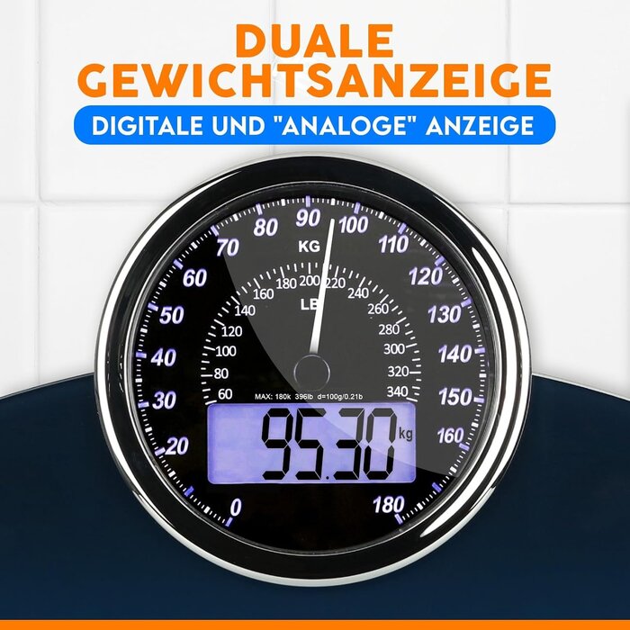 Hybrid-Personenwaage mit analoger & digitaler Anzeige bis zu 33% günstiger