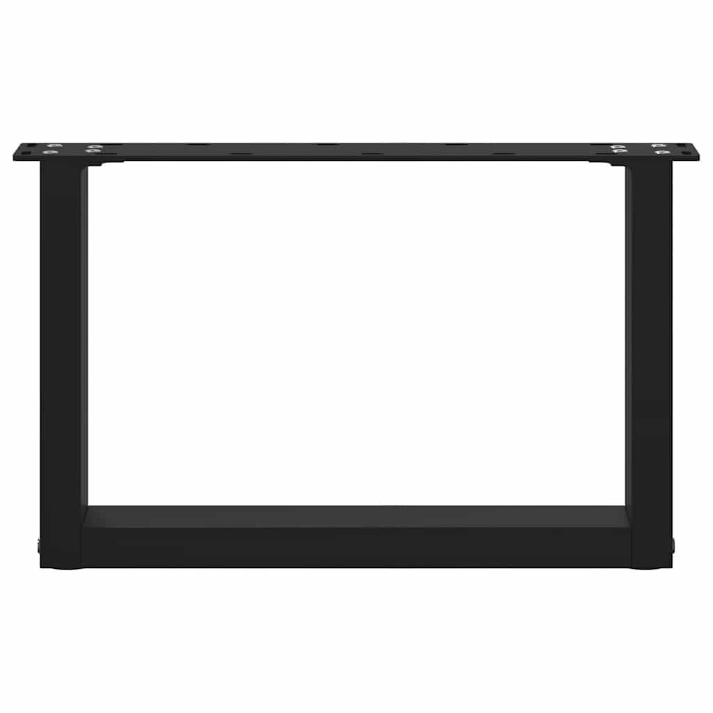Vidaxl U-Form Couchtischbeine 50x31 cm Stahl Schwarz - bis zu 34% sparen
