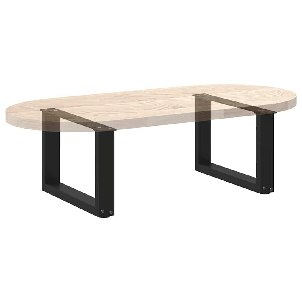 Vidaxl U-Form Couchtischbeine 50x31 cm Stahl Schwarz - bis zu 34% sparen