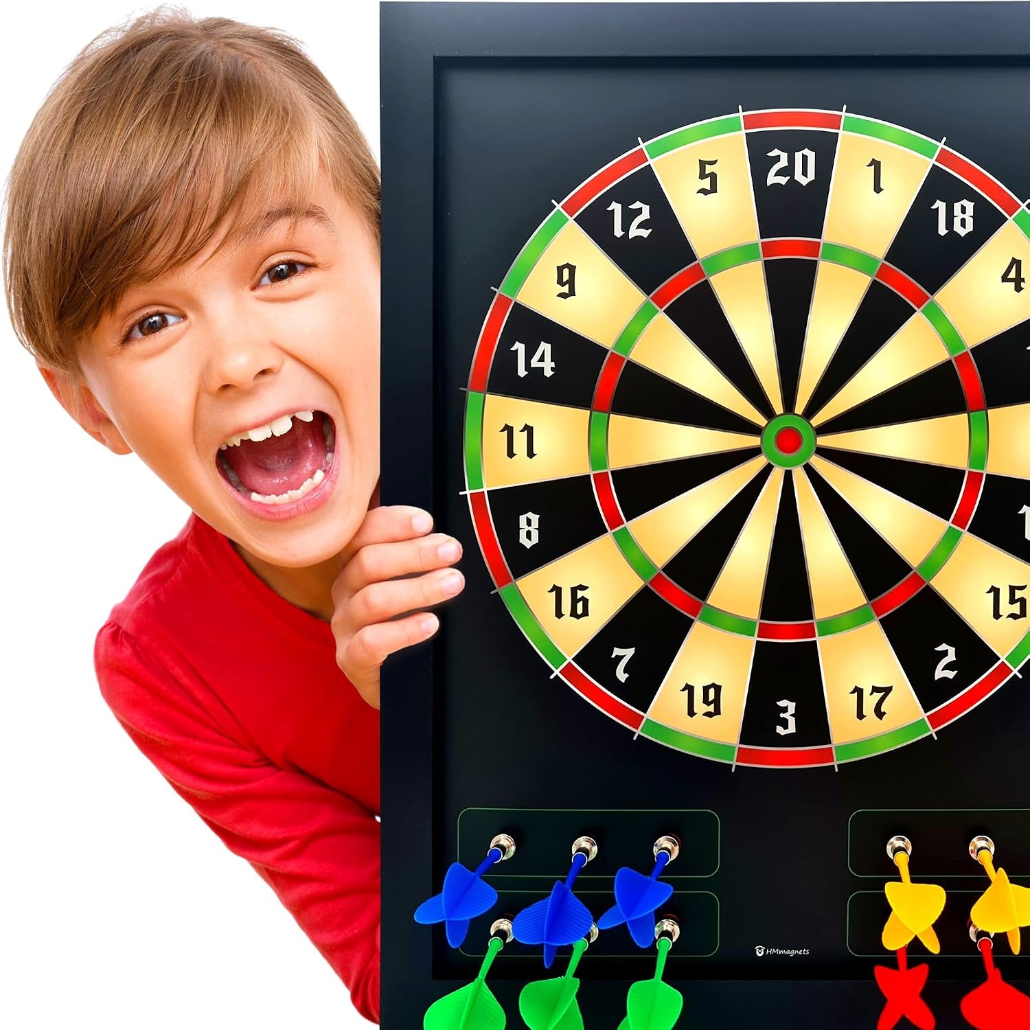 Magnetisches Dartspiel für Kinder mit 12 Pfeilen - bis zu 29% Rabatt