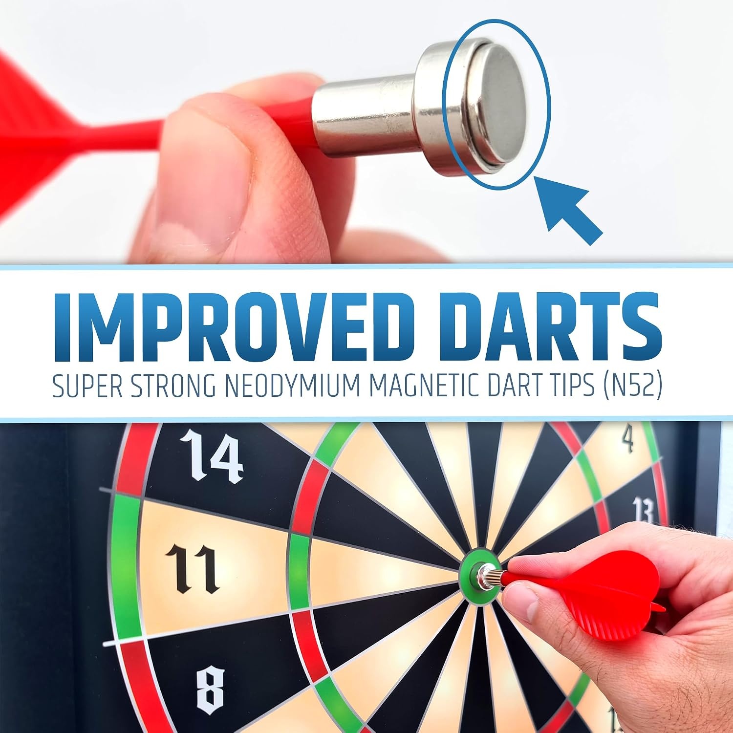 Magnetisches Dartspiel für Kinder mit 12 Pfeilen - bis zu 29% Rabatt
