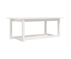 Vidaxl Wohnzimmertisch 110x55x45 cm Kiefer massiv Weiß - 54% Rabatt