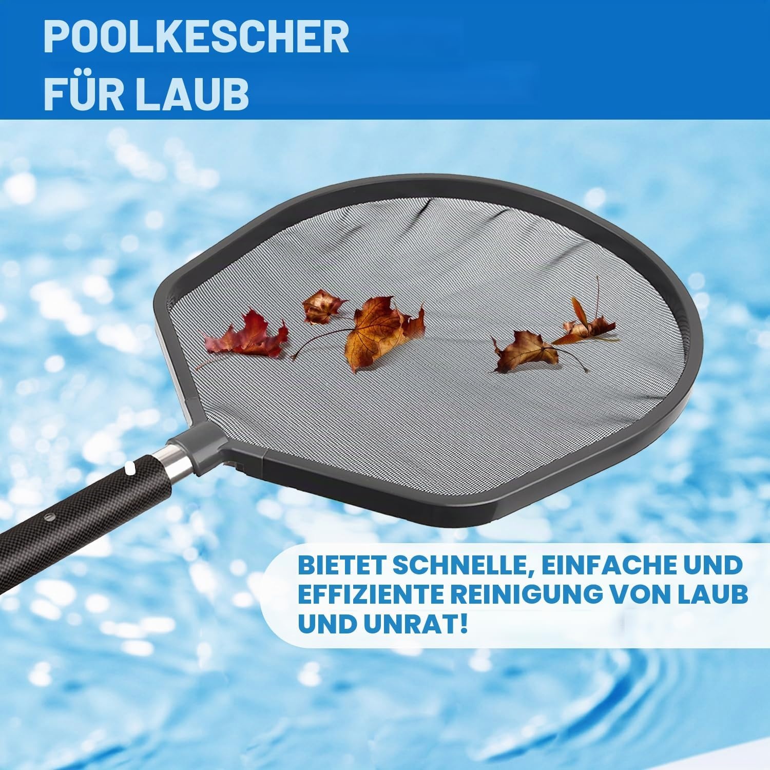 Pool-Kescher für sauberes Wasser - jetzt bis zu 80% reduziert