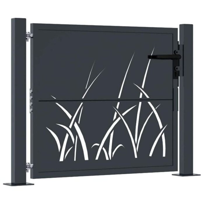 Vidaxl Gartentor 105x105 cm Anthrazit - Laser-Design - Jetzt bis zu 35% sparen