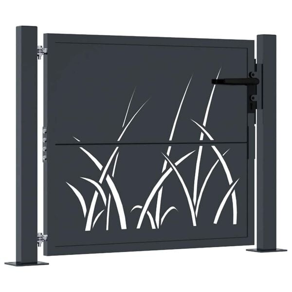 Vidaxl Gartentor 105x105 cm Anthrazit - Laser-Design - Jetzt bis zu 35% sparen