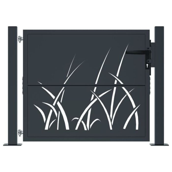 Vidaxl Gartentor 105x105 cm Anthrazit - Laser-Design - Jetzt bis zu 35% sparen