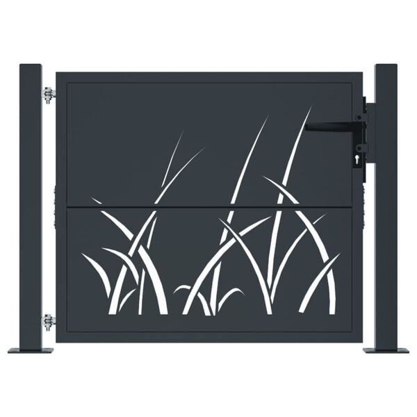 Vidaxl Gartentor 105x105 cm Anthrazit - Laser-Design - Jetzt bis zu 35% sparen