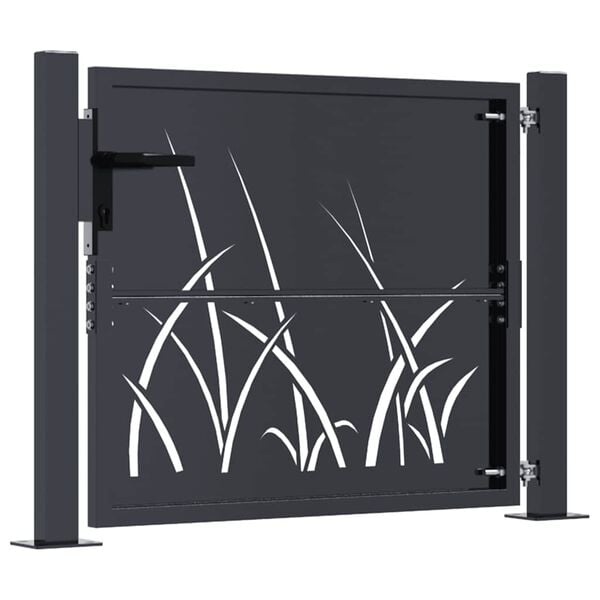Vidaxl Gartentor 105x105 cm Anthrazit - Laser-Design - Jetzt bis zu 35% sparen