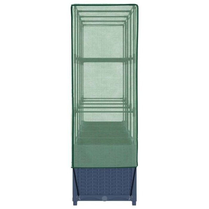 Vidaxl Hochbeet mit Gewächshaus 160x40x138cm Rattan-Optik - bis zu 34% günstiger