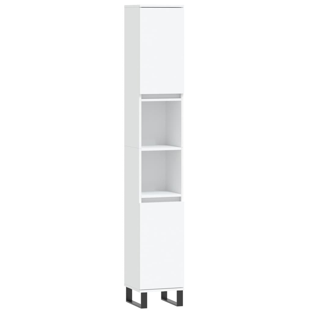 Vidaxl Moderner Badezimmerschrank 30x30x190cm Weiß - jetzt bis zu 35% Rabatt