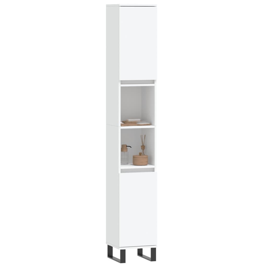 Vidaxl Moderner Badezimmerschrank 30x30x190cm Weiß - jetzt bis zu 35% Rabatt