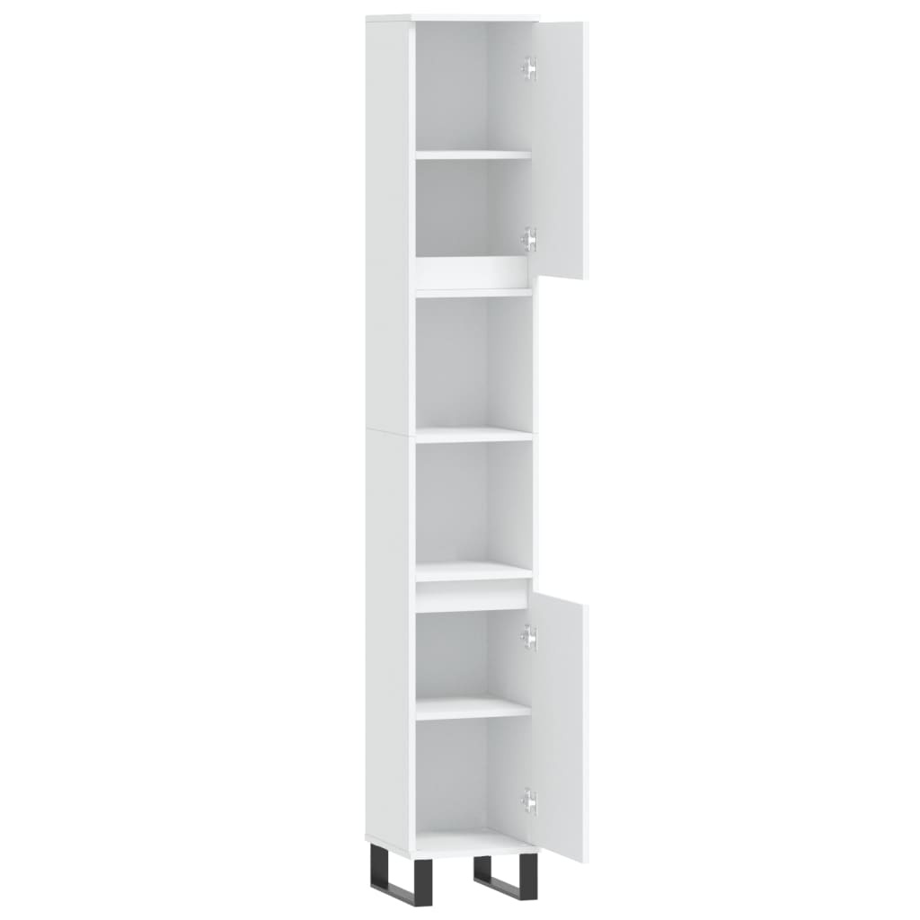 Vidaxl Moderner Badezimmerschrank 30x30x190cm Weiß - jetzt bis zu 35% Rabatt