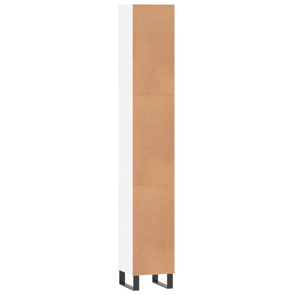 Vidaxl Moderner Badezimmerschrank 30x30x190cm Weiß - jetzt bis zu 35% Rabatt