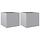 2er Set Pflanzkübel Silber 32x30x29cm - Jetzt bis zu 33% sparen