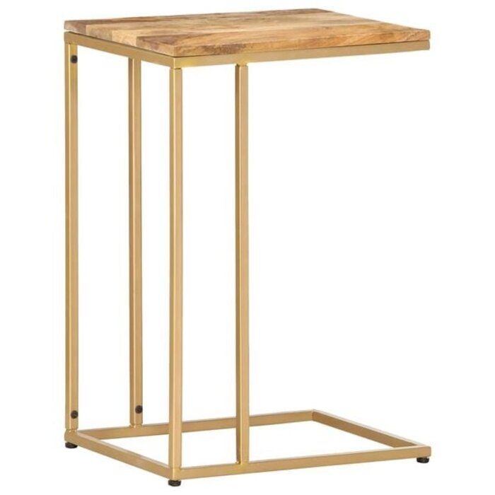 Vidaxl Design Beistelltisch C-Form Mangoholz & Stahl - bis zu 34% Rabatt