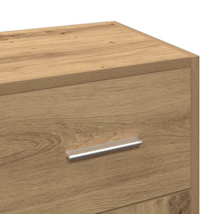 Vidaxl Sideboard Artisan-Eiche 91x28x75 cm - Bis zu 35% Rabatt im Outlet
