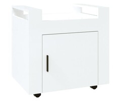Vidaxl Büroschrank auf Rollen 60x45x60 cm Weiß - 58% Rabatt