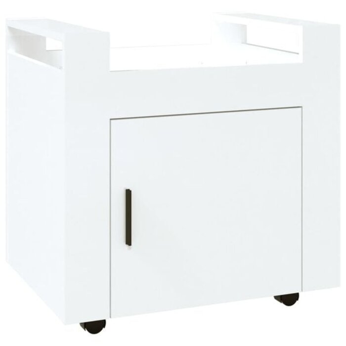 Vidaxl Rollcontainer 60x45x60 cm Weiß - Hochglanz - Büroschrank mit bis zu 33% Rabatt