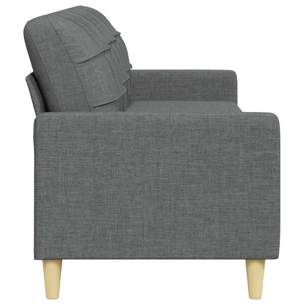 Vidaxl 3-Sitzer Sofa 210 cm Dunkelgrau - Komfortables Design - bis zu 33% reduziert