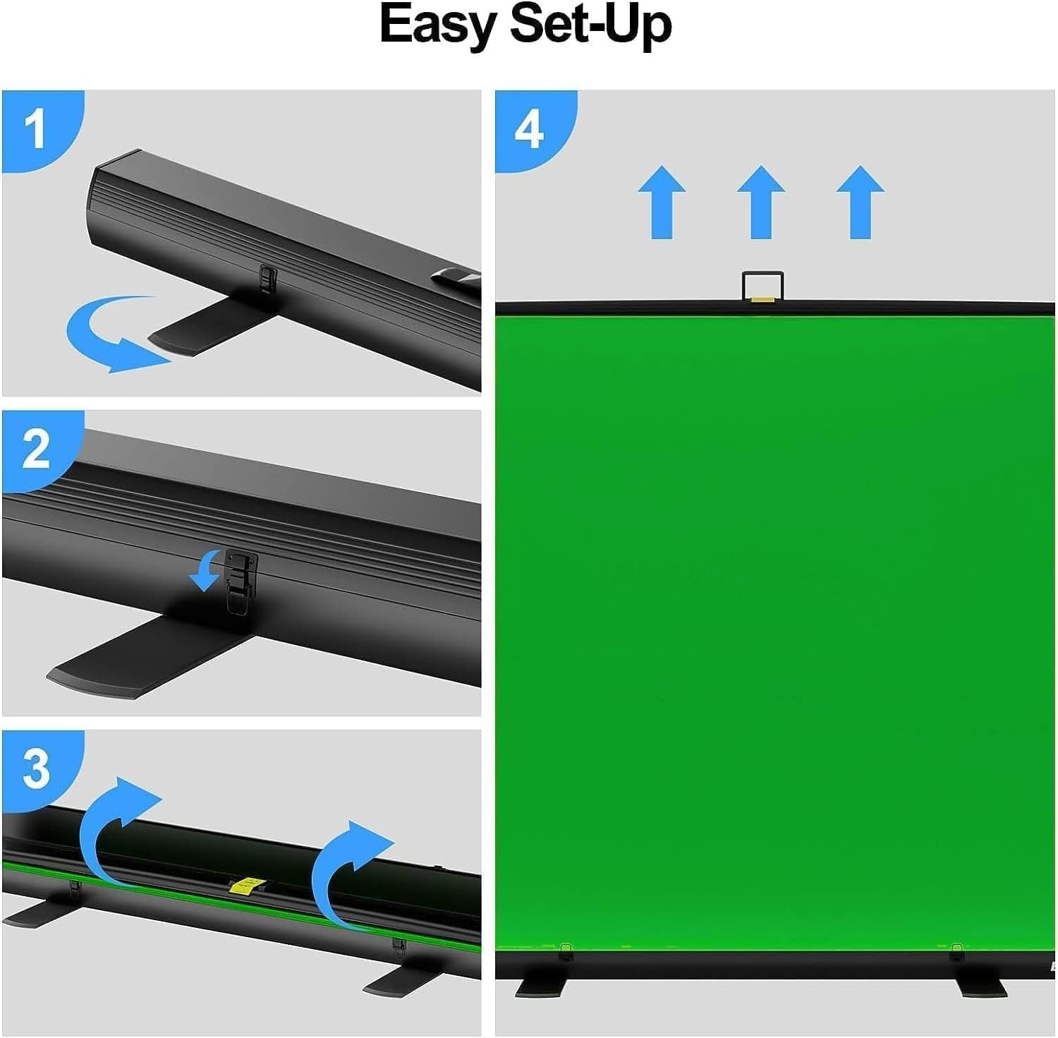 Ausrollbarer Green Screen 155x200 cm - Jetzt bis zu 35% Rabatt sichern!