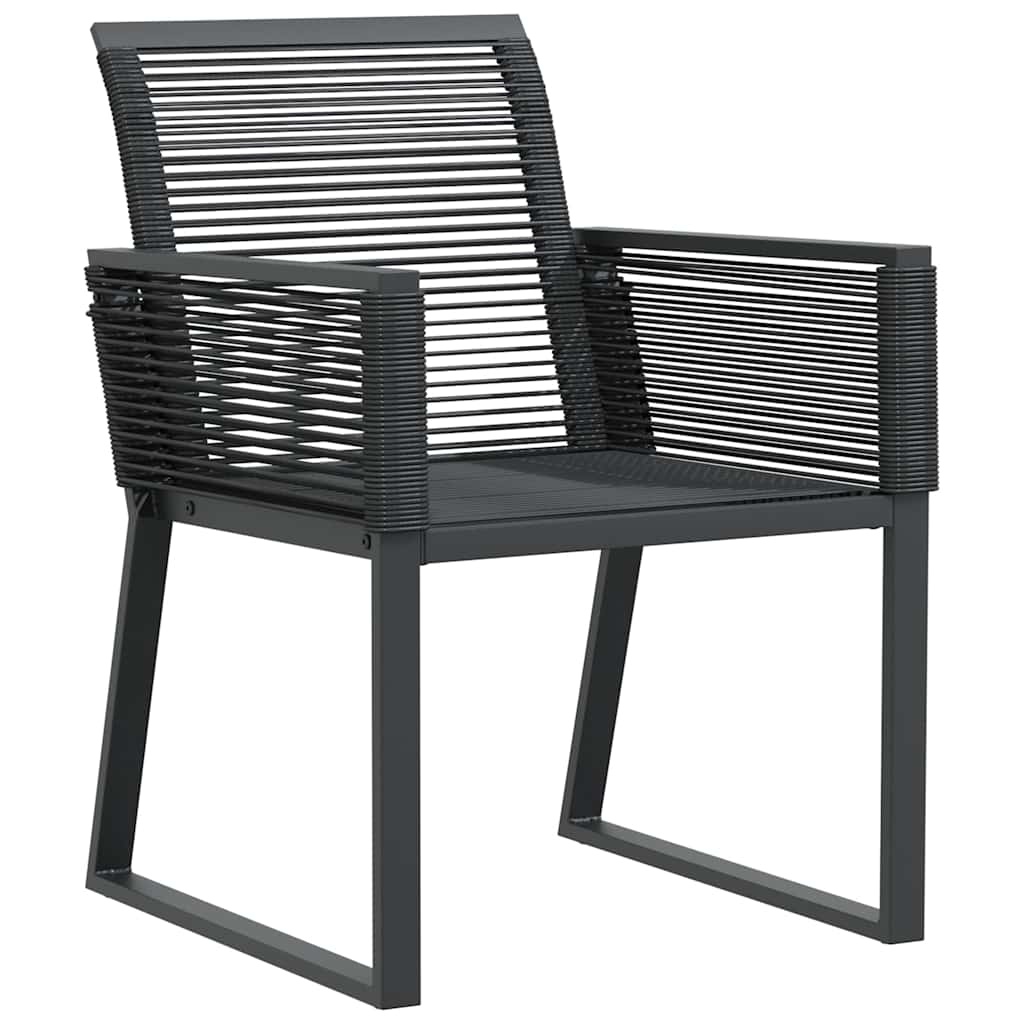 Vidaxl 4er Set Gartenstühle aus Poly-Rattan Schwarz - Outlet bis zu 35% Rabatt
