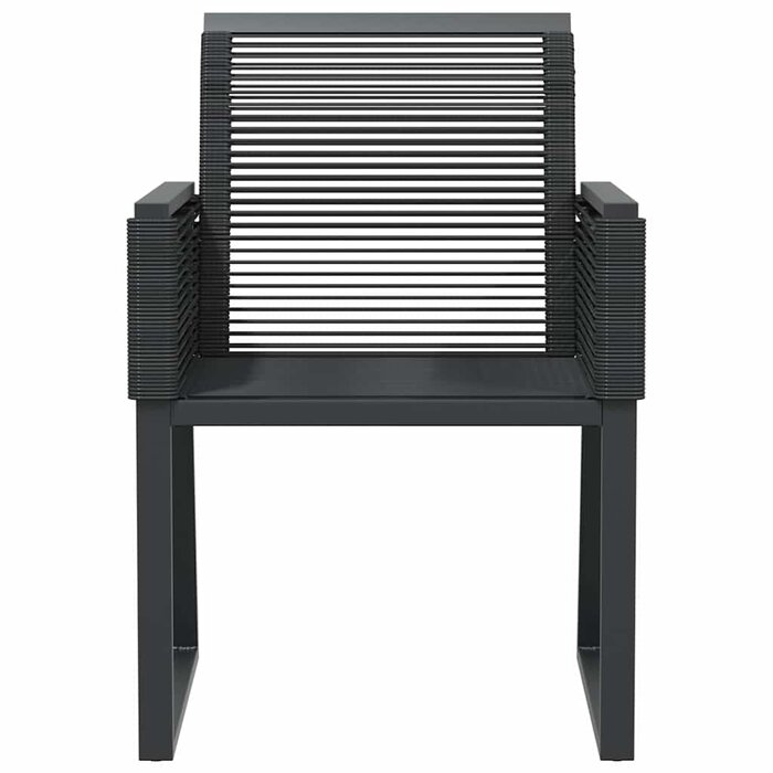 Vidaxl 4er Set Gartenstühle aus Poly-Rattan Schwarz - Outlet bis zu 35% Rabatt