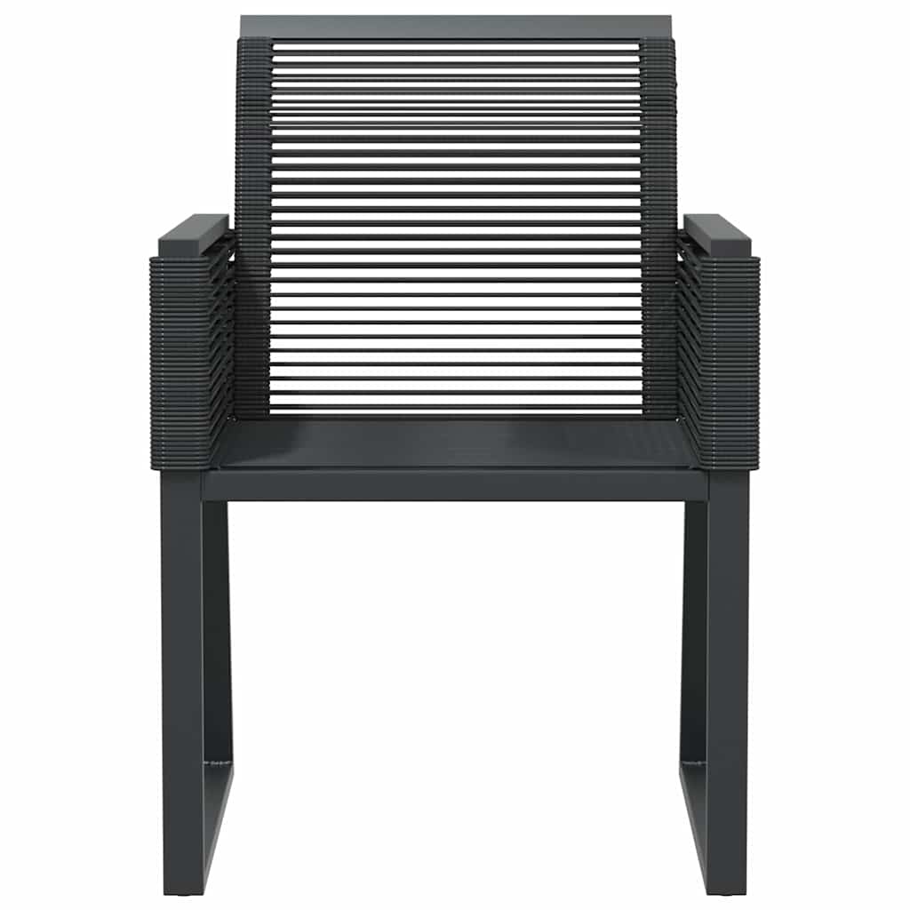 Vidaxl 4er Set Gartenstühle aus Poly-Rattan Schwarz - Outlet bis zu 35% Rabatt