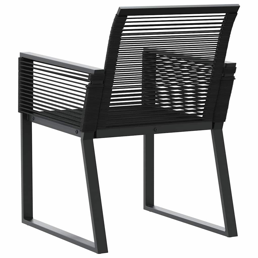 Vidaxl 4er Set Gartenstühle aus Poly-Rattan Schwarz - Outlet bis zu 35% Rabatt