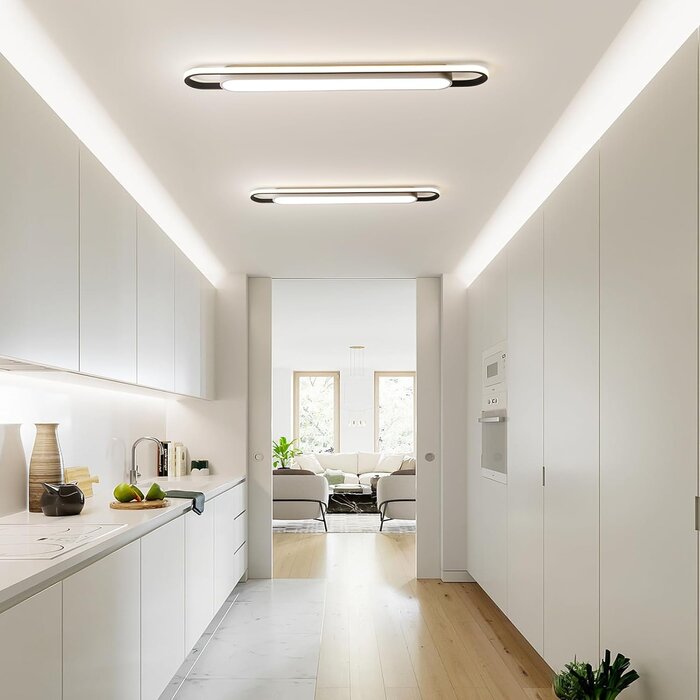 Moderne LED-Deckenleuchte 122cm, Dimmbar & App-Steuerung - bis zu 34% Rabatt