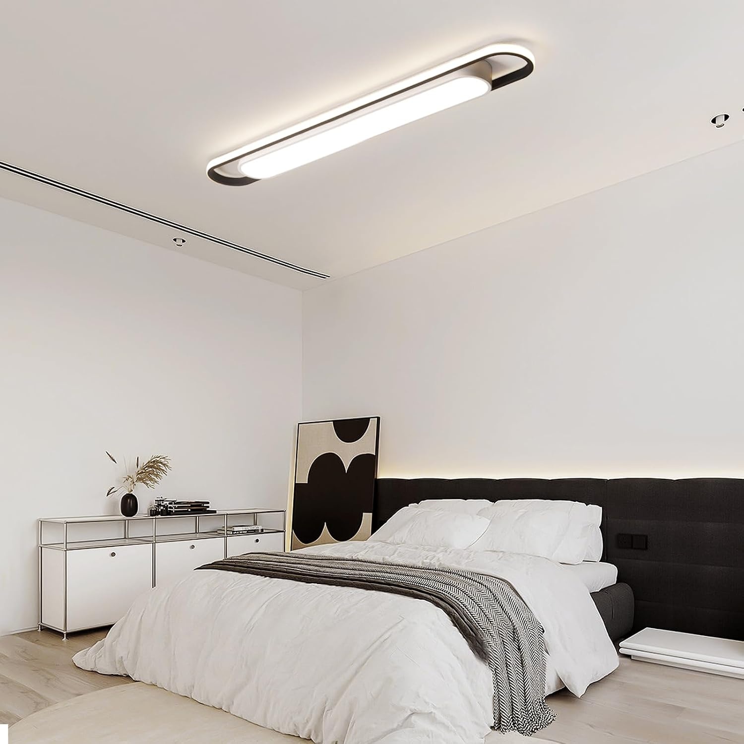 Moderne LED-Deckenleuchte 122cm, Dimmbar & App-Steuerung - bis zu 34% Rabatt