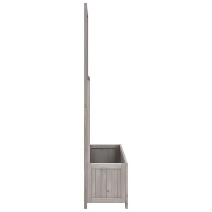 Vidaxl Rankgitter-Pflanzkasten Kiefer Grau 70x30x135 cm - bis zu 34% sparen