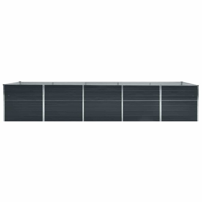 Vidaxl Großes Hochbeet 400x80x45 cm - Verzinkter Stahl Anthrazit - bis zu 34% Rabatt