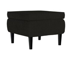 Vidaxl Eleganter Samt-Hocker, Schwarz - 44% Rabatt - Nur 1 Stück verfügbar