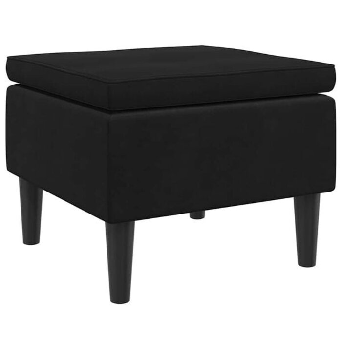 Vidaxl Eleganter Samt-Hocker, Schwarz - bis zu 34% sparen