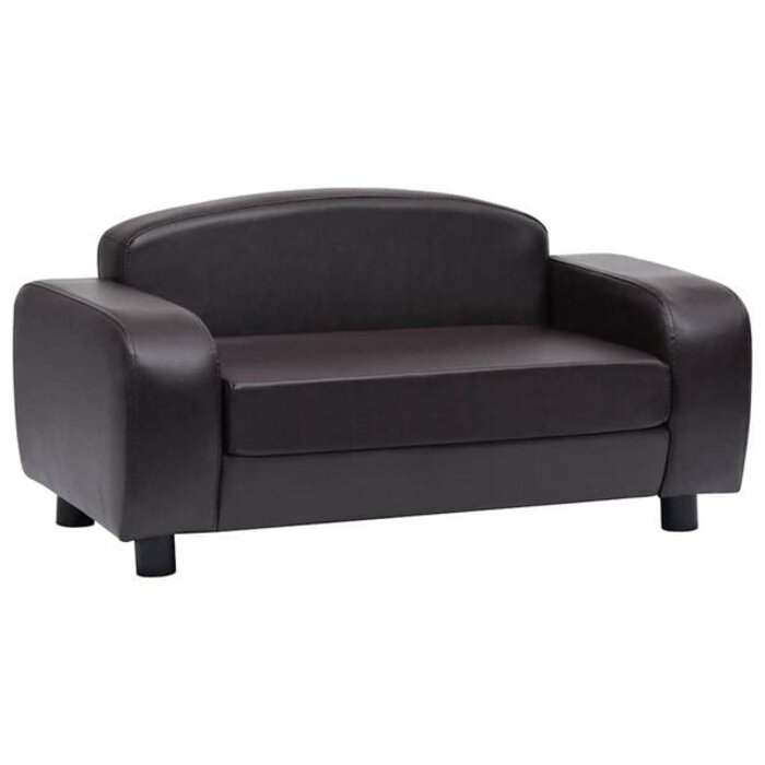 Vidaxl Edles Hundesofa 80x50x40 cm aus braunem Kunstleder - jetzt bis zu 34% günstiger