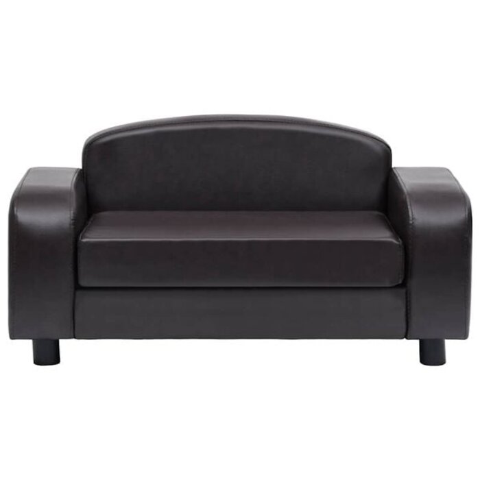 Vidaxl Edles Hundesofa 80x50x40 cm aus braunem Kunstleder - jetzt bis zu 34% günstiger